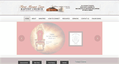 Desktop Screenshot of firstmountzionbc.org